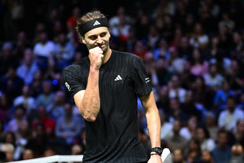 Alexander Zverev a franchi le deuxième tour avec difficulté face à Camilo Ugo Carabelli. (P. Lahalle/L'Équipe)