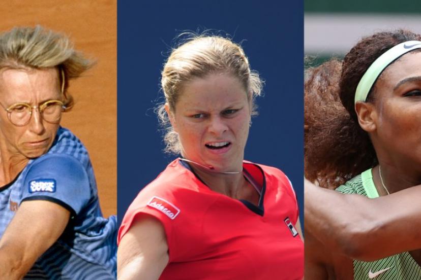 Comme Serena Williams (à droite), Martina Navratilova (à gauche) et Kim Clijsters avaient aussi tenté un retour sur le circuit, plus ou moins payant. (L'Équipe)